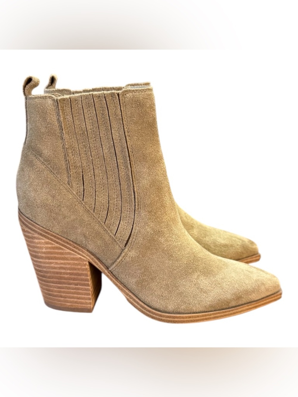 Marc Fisher Carves Suede Ankle Booties Women’s Size 7 M